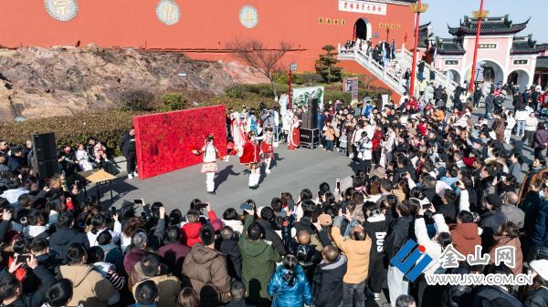 九游娱乐平台：非遗鱼灯舞蹈快闪年货大集……句容茅山年味浓人气旺(图2)