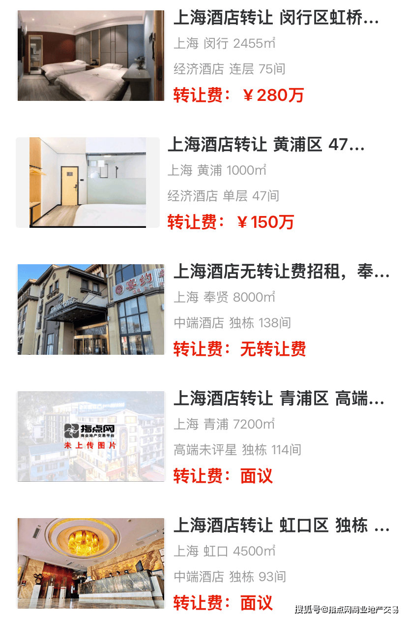 上海酒店转让出售 2507期｜指点网(图2)